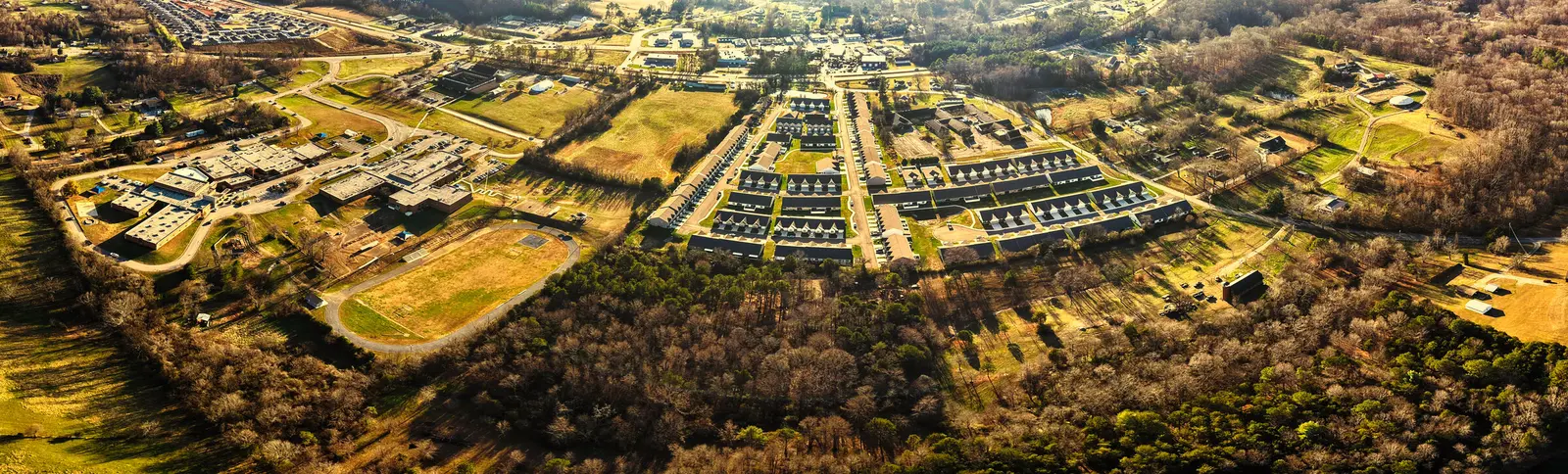 Aerial commercial project detail